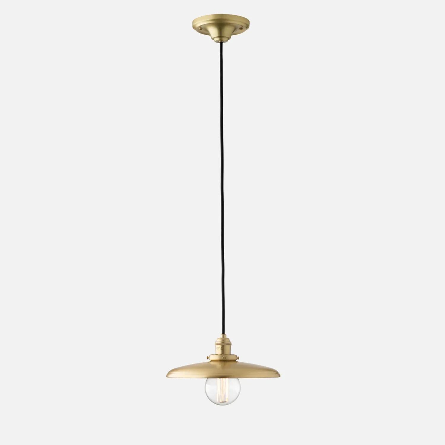 Schoolhouse Agnes 2.25" Pendant - Natural Brass New