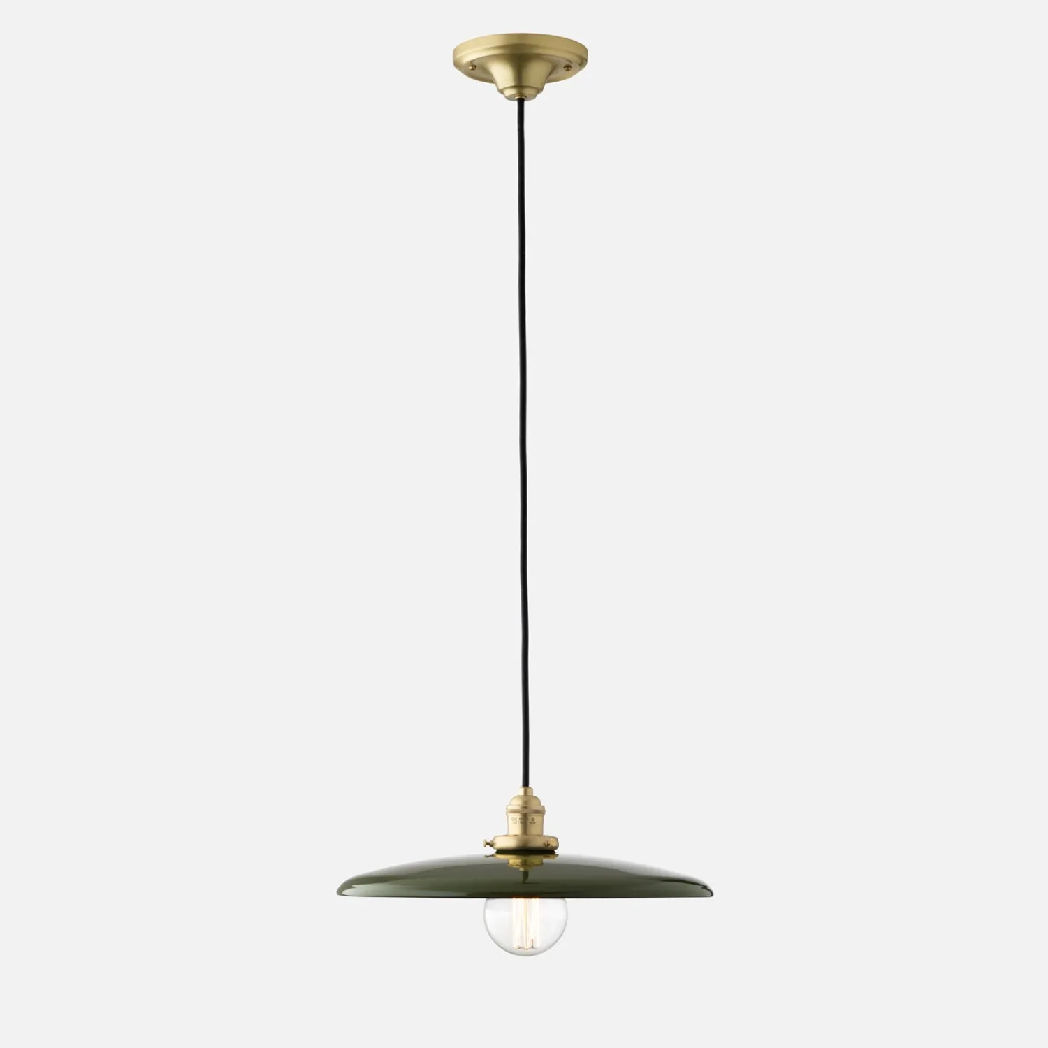 Schoolhouse Agnes 2.25" Pendant - Natural Brass New