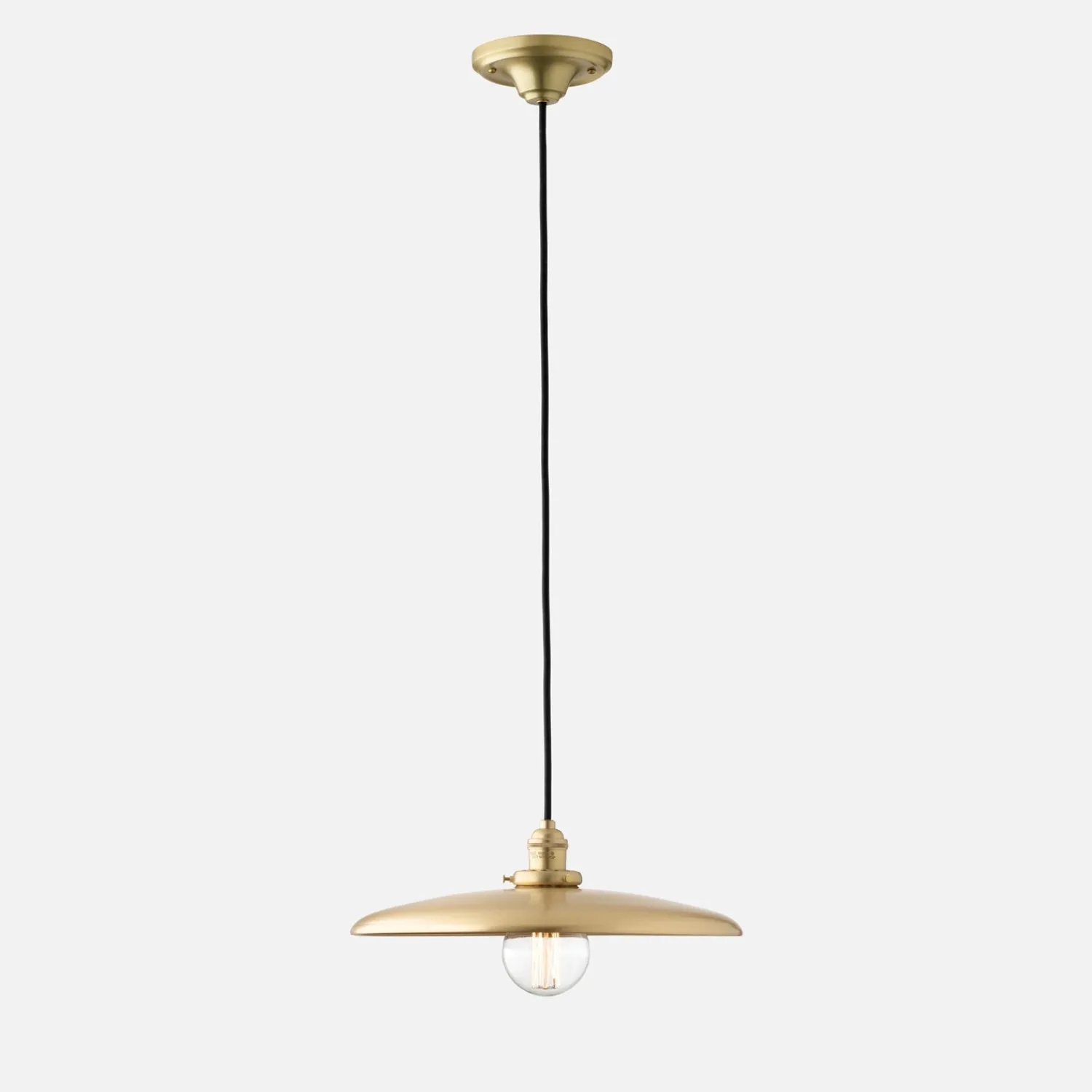 Schoolhouse Agnes 2.25" Pendant - Natural Brass New