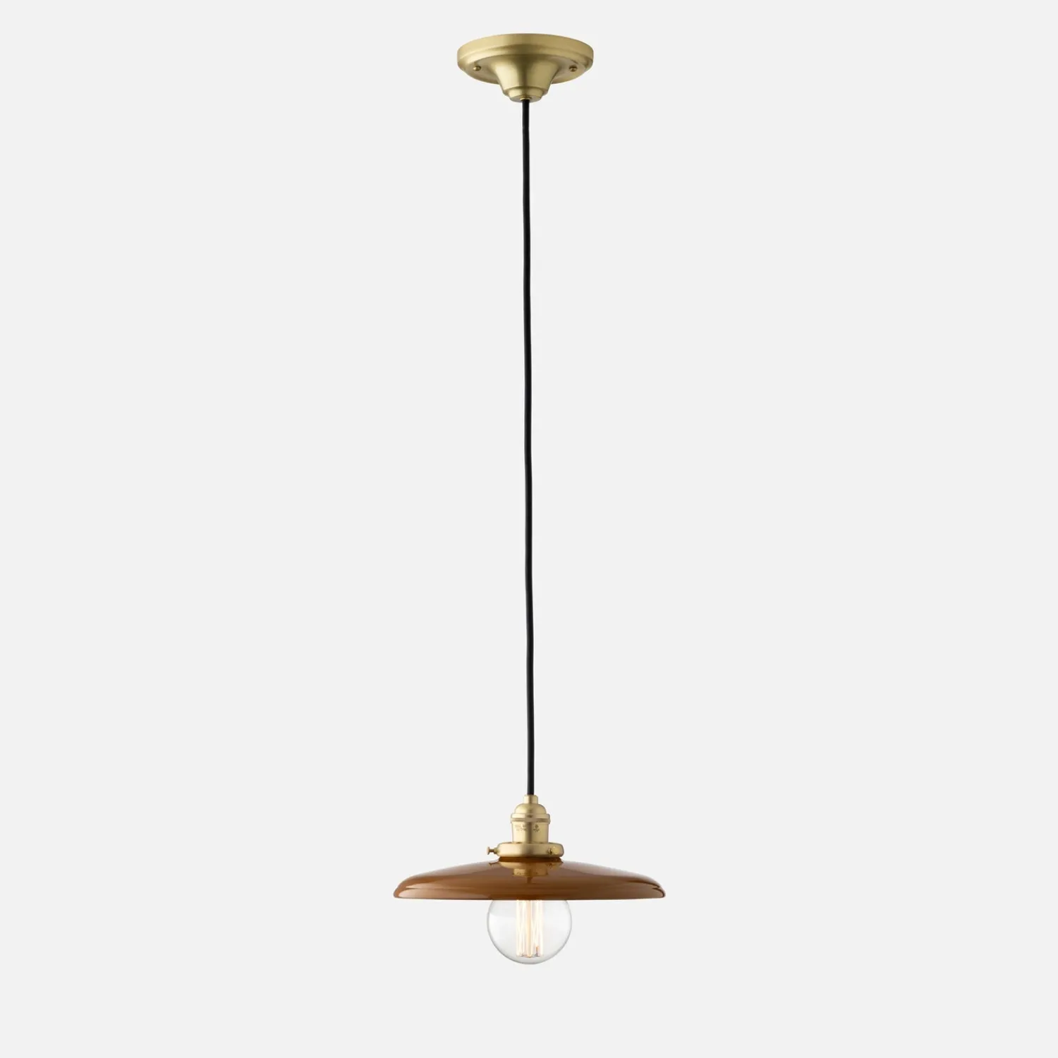 Schoolhouse Agnes 2.25" Pendant - Natural Brass New