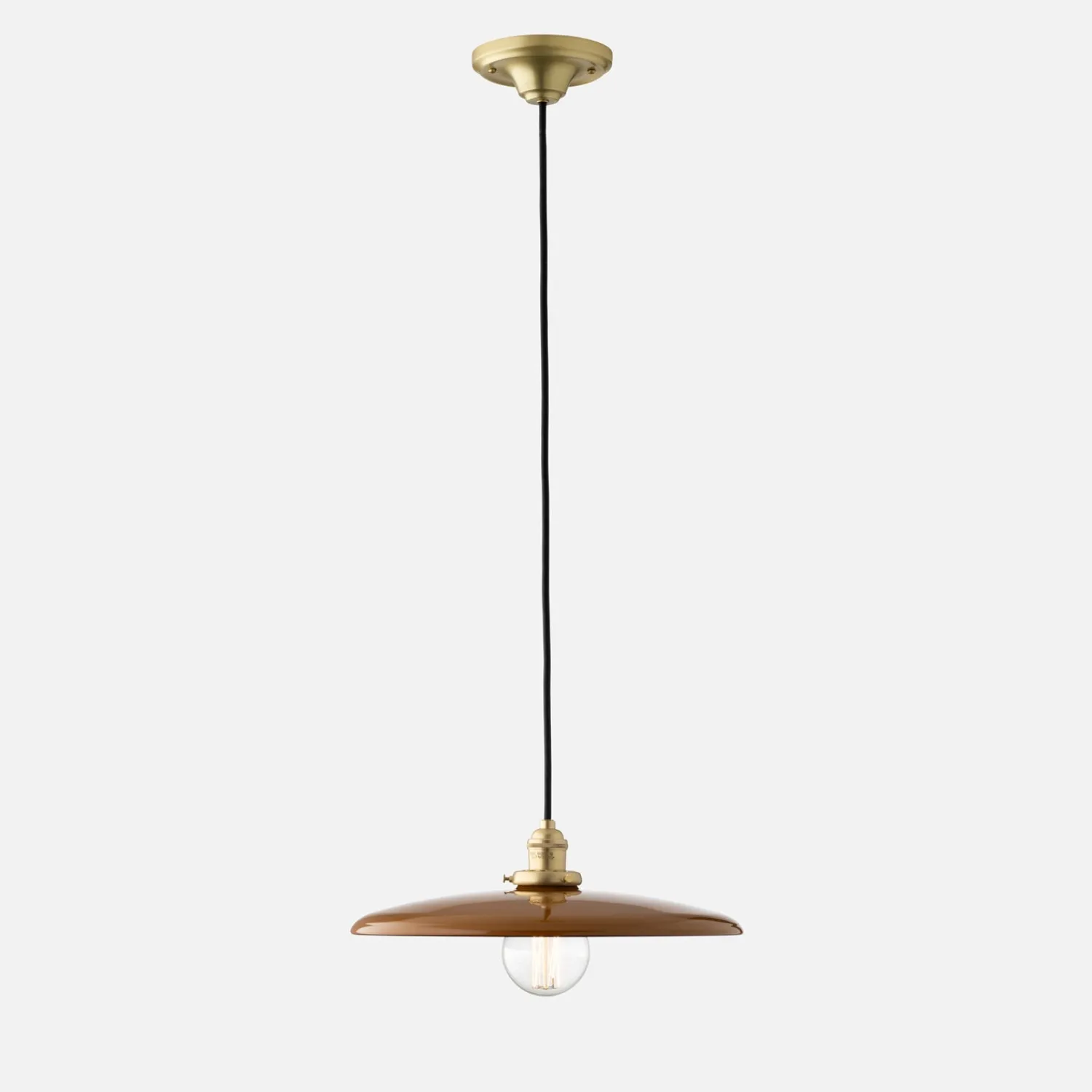 Schoolhouse Agnes 2.25" Pendant - Natural Brass New