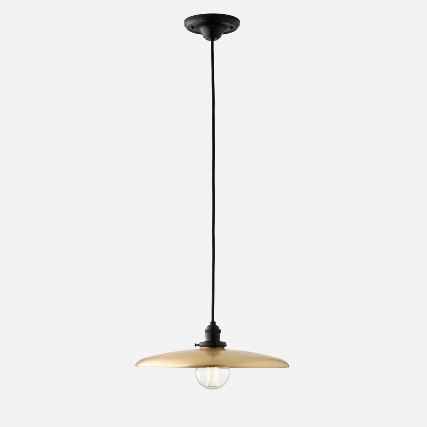 Schoolhouse Agnes 2.25" Pendant - True Black Best