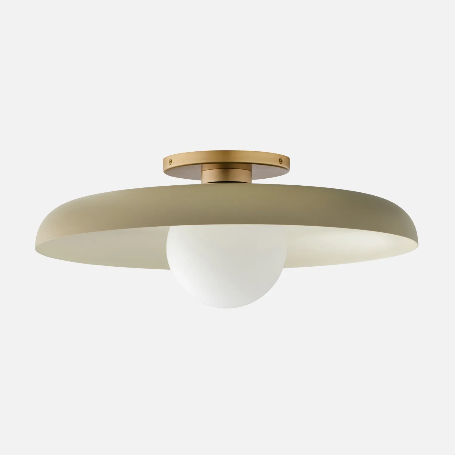 Schoolhouse Caldera 15" Flush Mount New