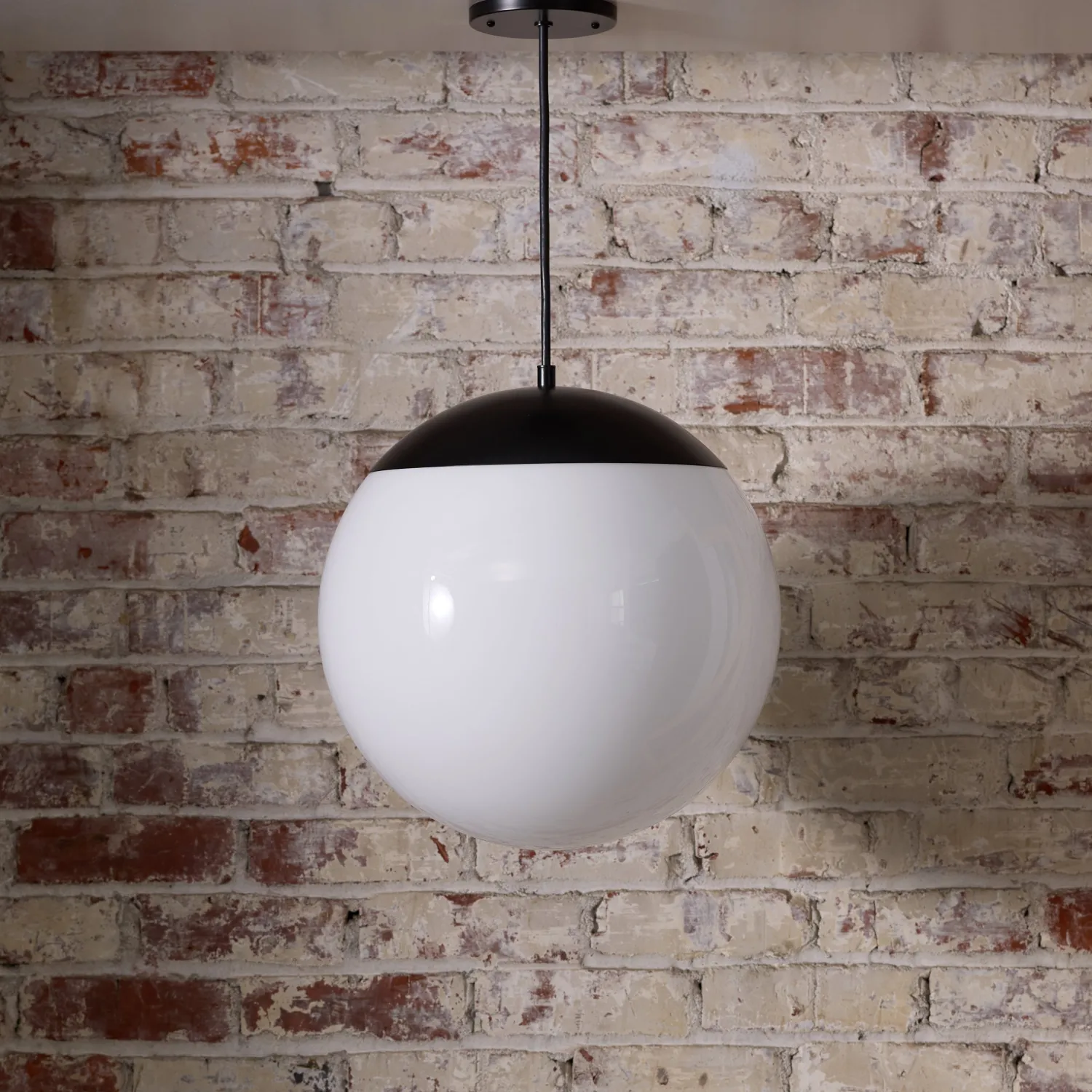 Schoolhouse Luna Cord Pendant with 16" Shade New