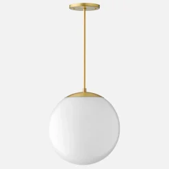 Schoolhouse Luna Rod Pendant with 12" Opal Shade Best
