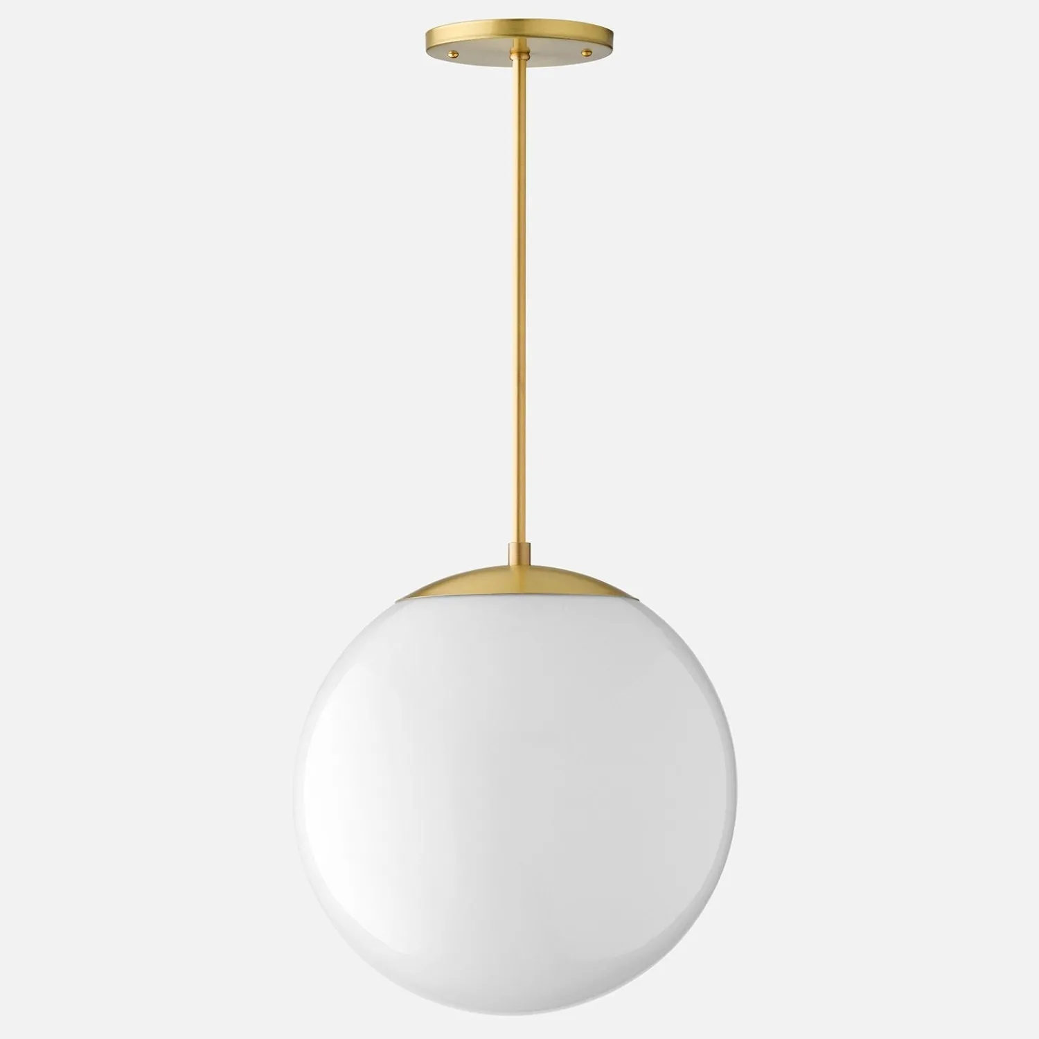 Schoolhouse Luna Rod Pendant with 12" Opal Shade Best