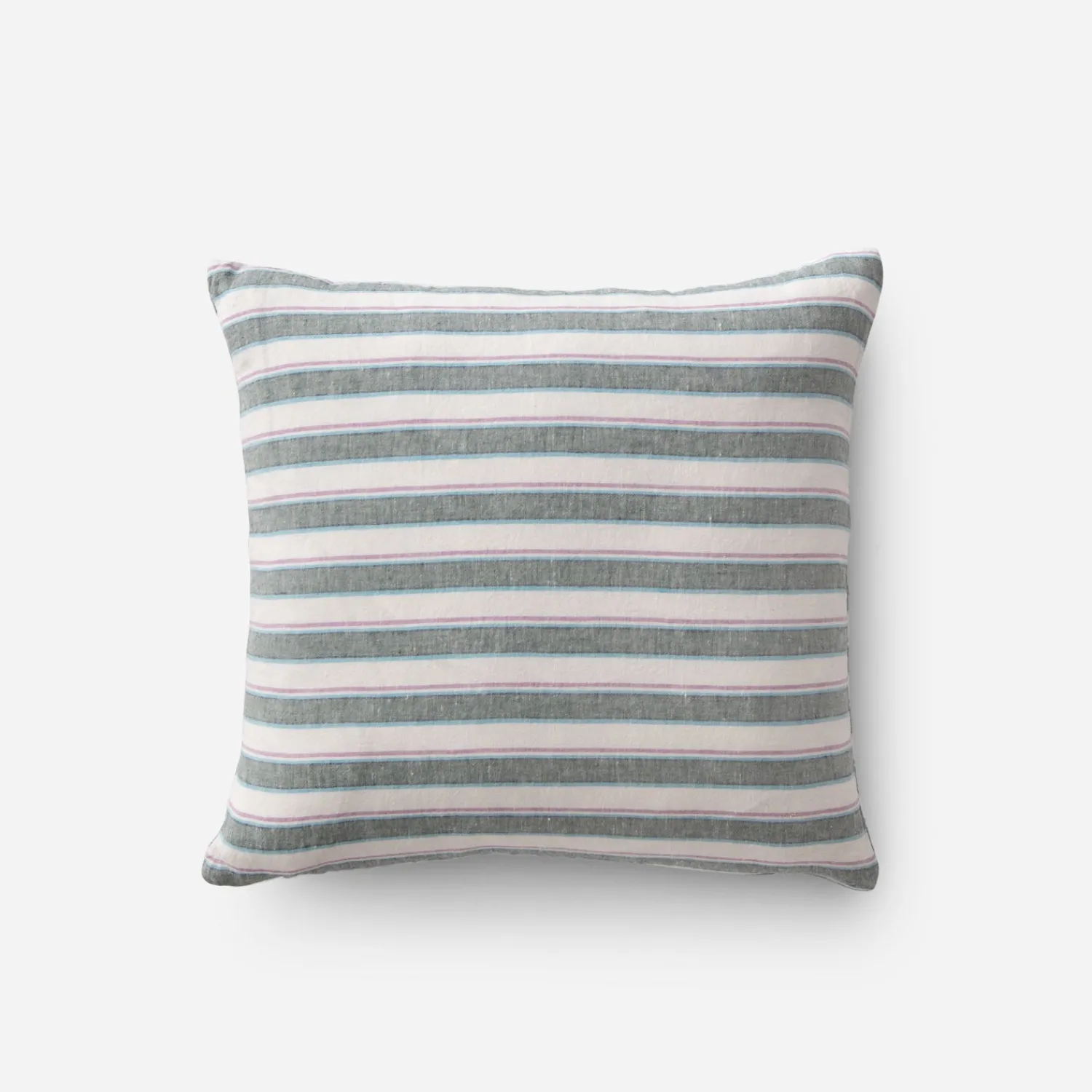 Schoolhouse Market Stripe Linen Throw Pillow New