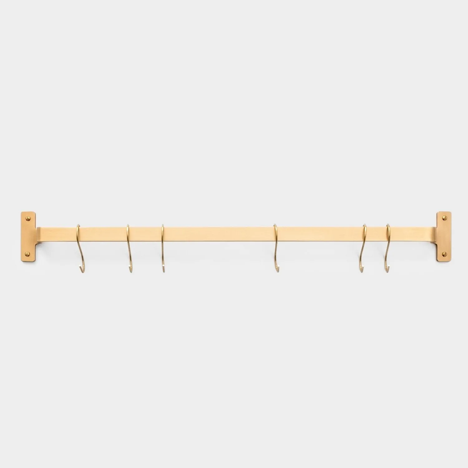 Schoolhouse Nicolai Utility Rail - Natural Brass Clearance