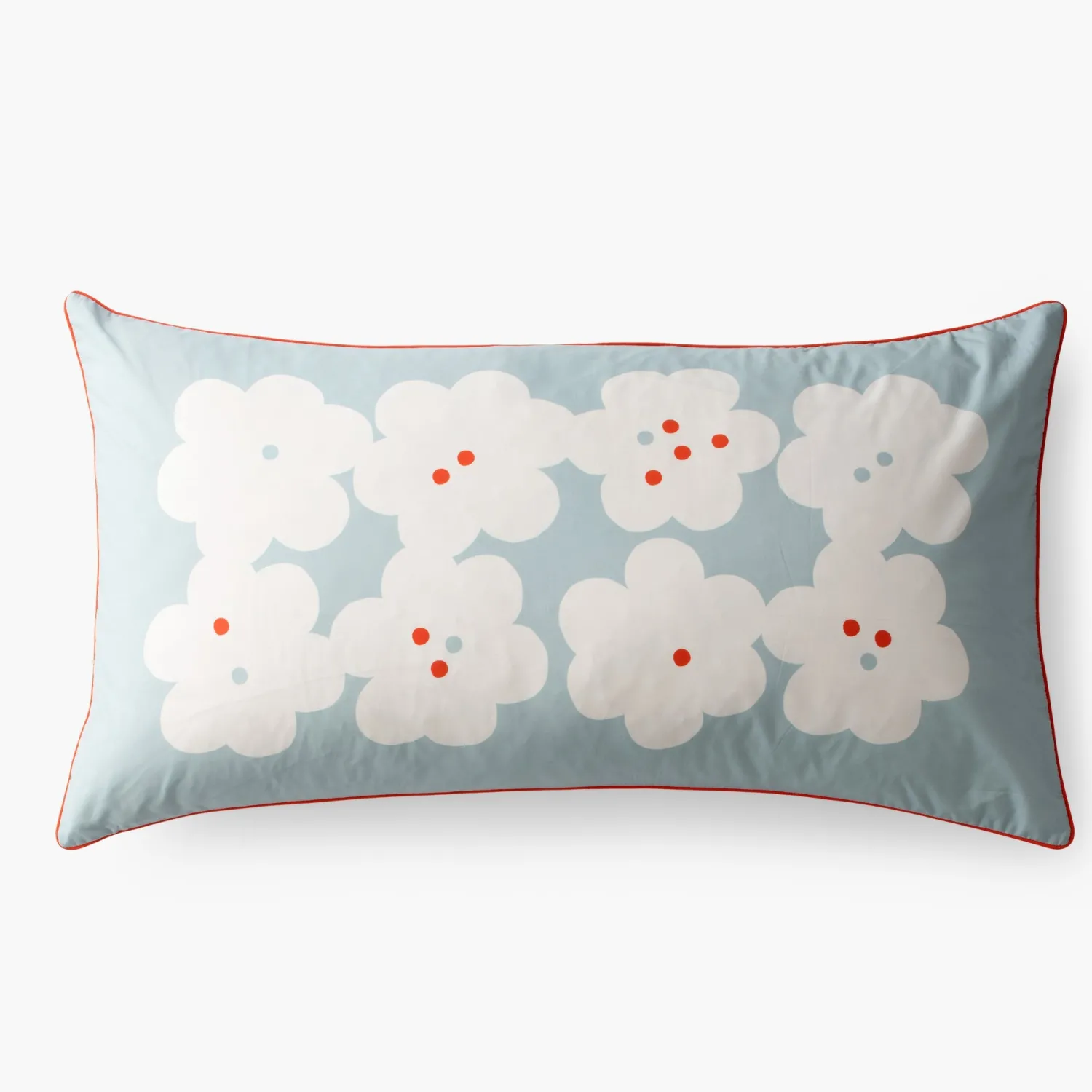 Schoolhouse Paper Flower Pillow Sham Paper Flower - Blue Discount