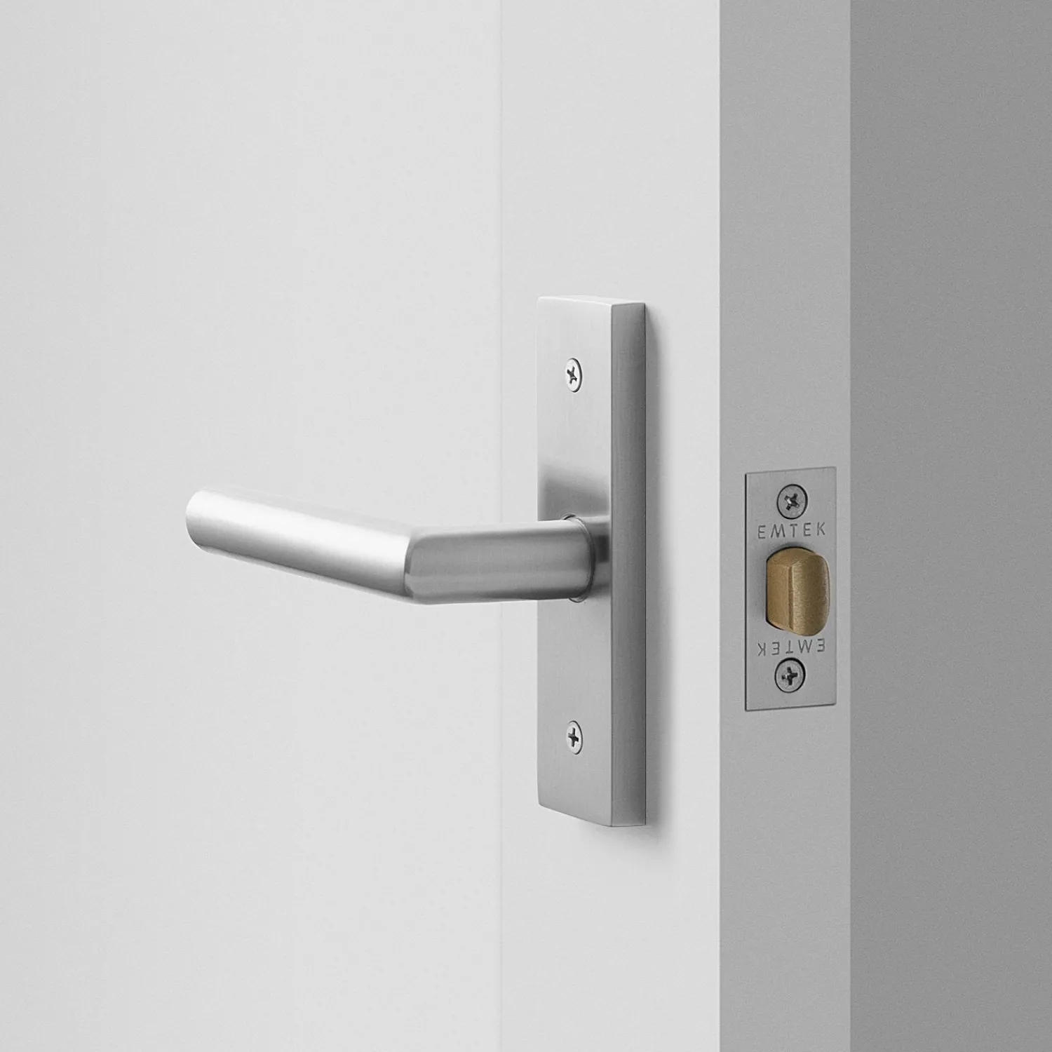 Schoolhouse Rome Small Door Set with Otto Lever - Satin Nickel Online