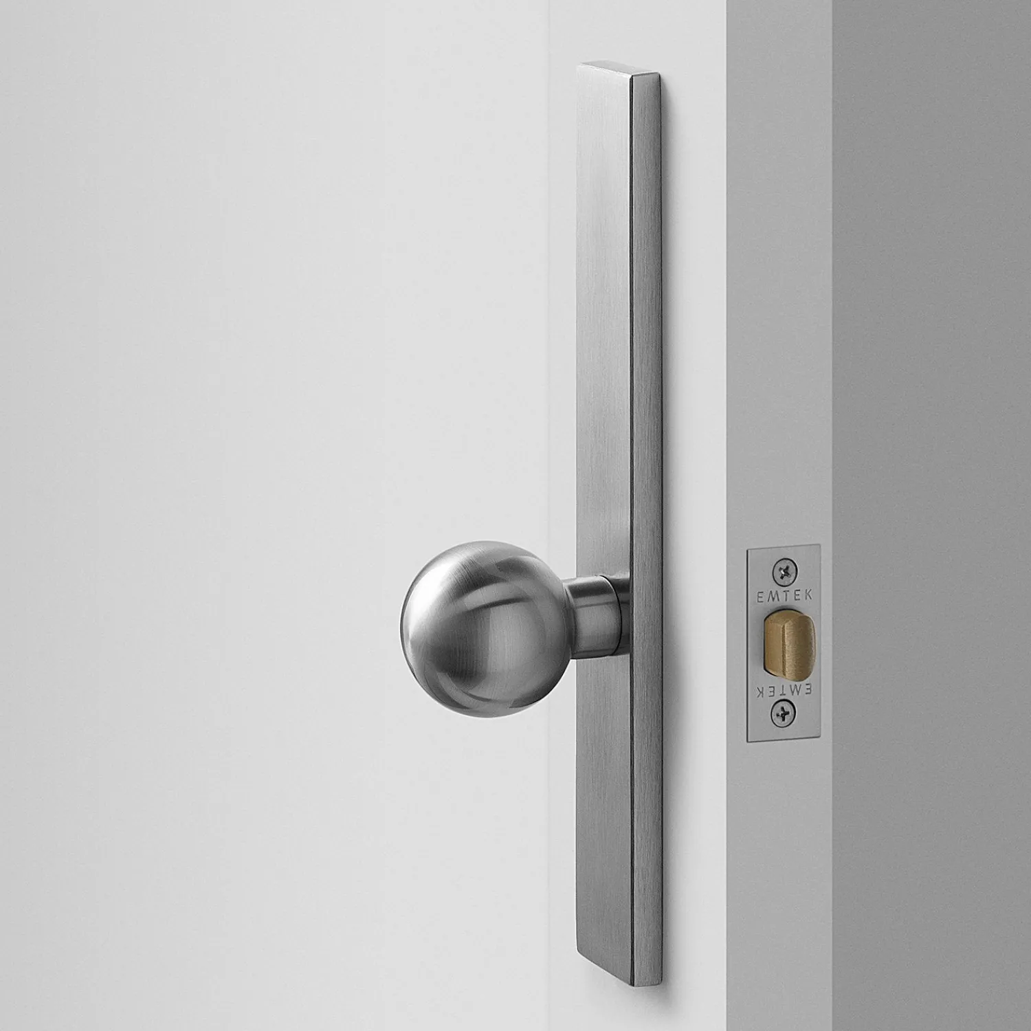 Schoolhouse Rome Tall Door Set with Globe Knob - Satin Nickel New