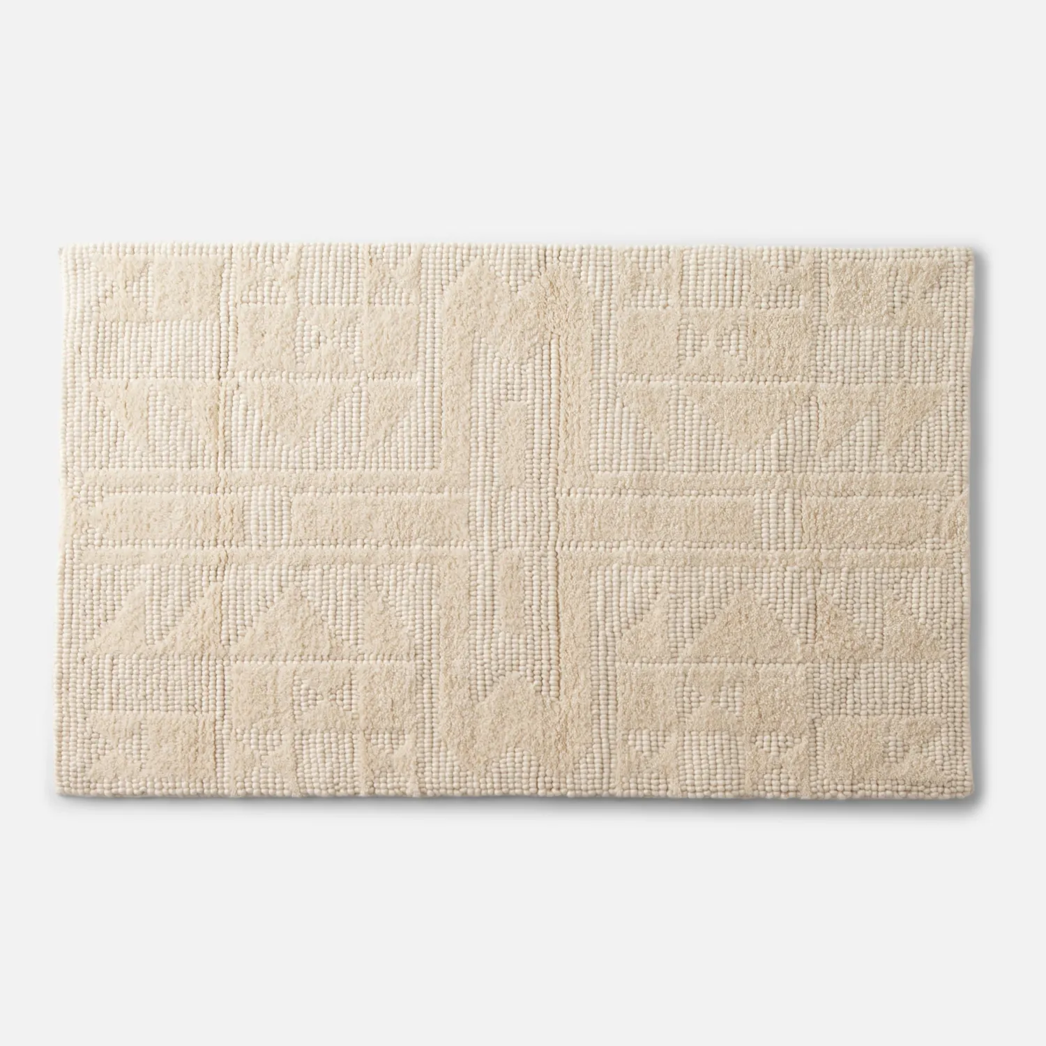 Schoolhouse x Rachel Murray Compass Star Textured Wool Rug Clearance