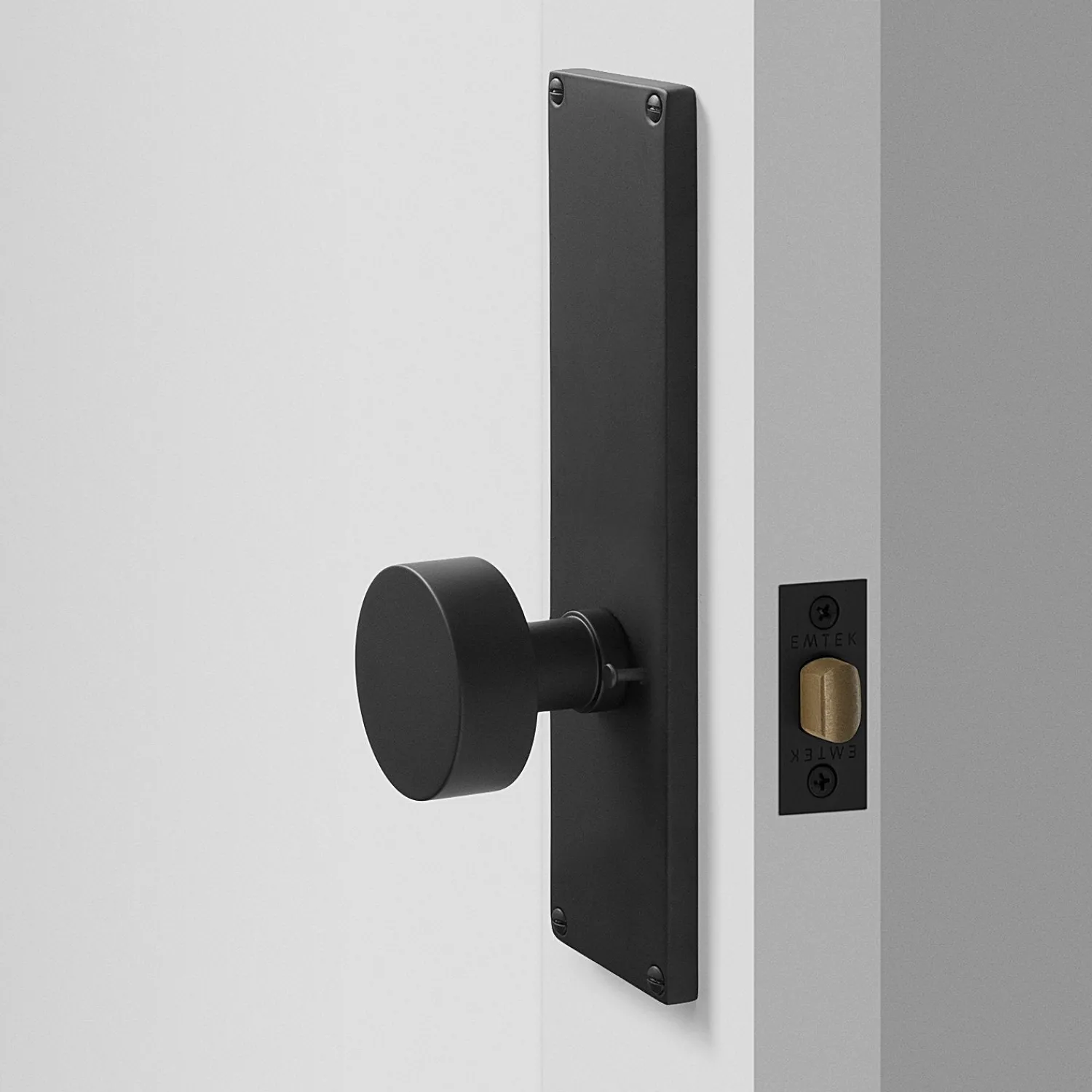 Schoolhouse Tate Door Set with Cylinder Knob - Flat Black Online