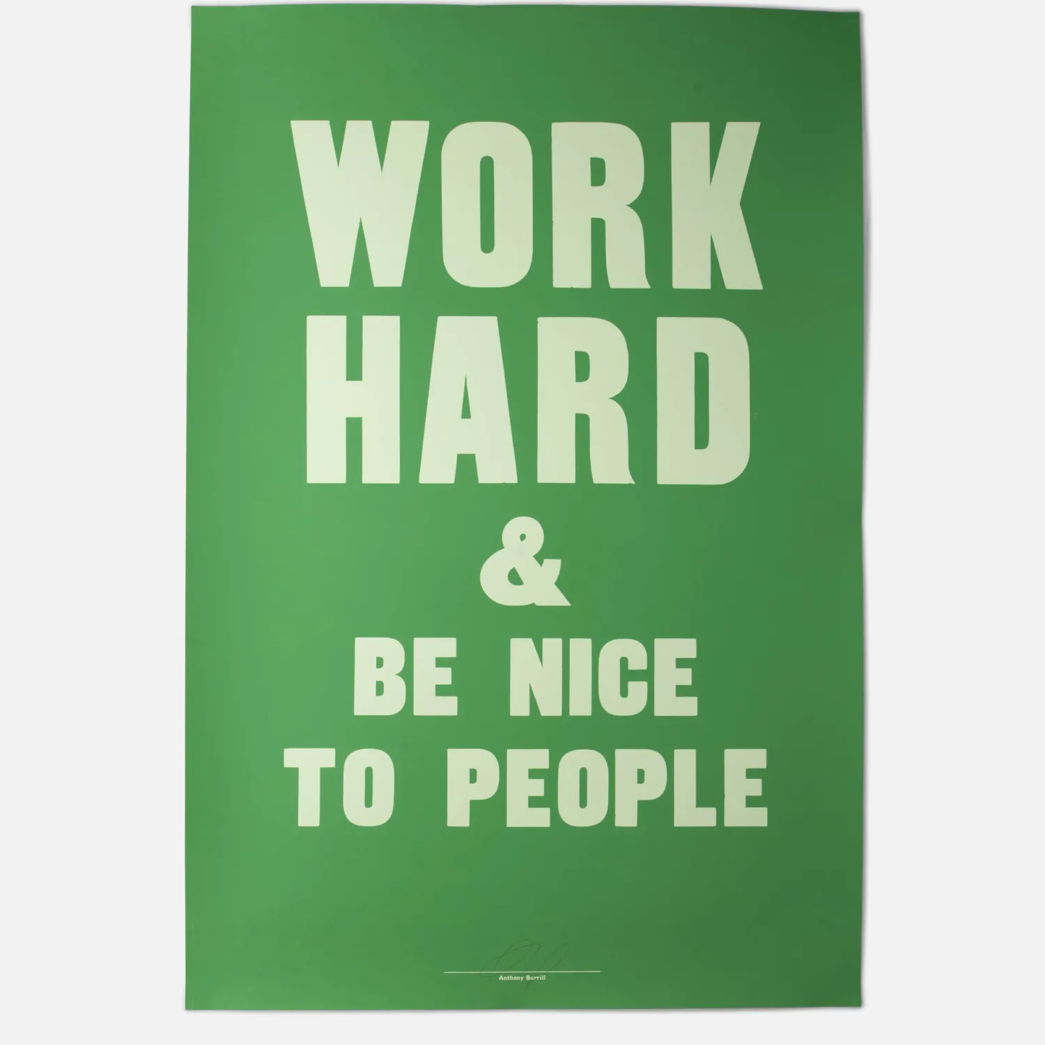 Schoolhouse Work Hard - Oversized Screenprint Discount